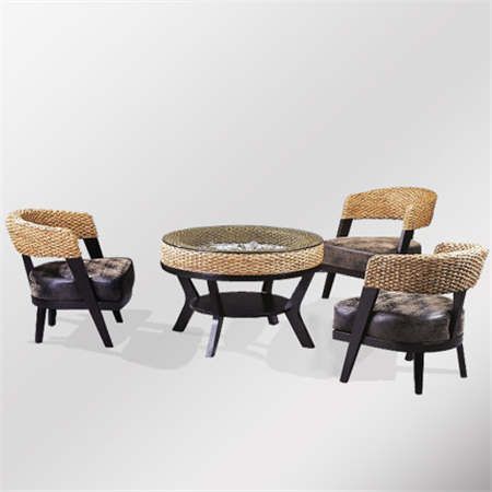 戶外藤椅茶幾單椅 陽臺桌椅 小茶幾鐵藝藤椅批發(fā)